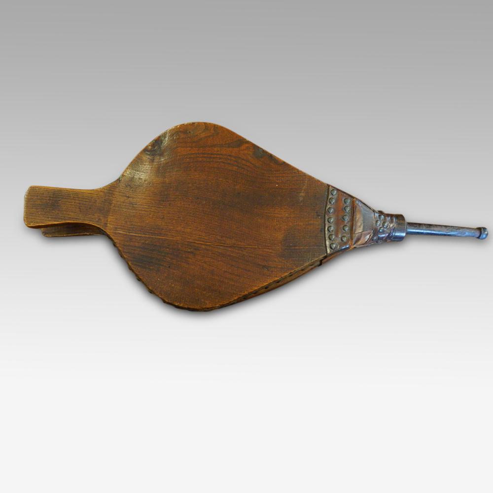 Antique-Elm-bellows.jpg Antique Elm bellows - Image 1