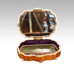 Antique French shaped walnut jewellery box - Image 3