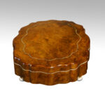 Antique French shaped walnut jewellery box - Image 5