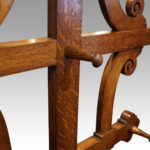 Antique Gothic oak hallstand - Image 3