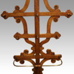 Antique Gothic oak hallstand - Image 5