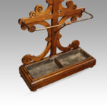 Antique Gothic oak hallstand - Image 6