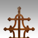 Antique Gothic oak hallstand - Image 7