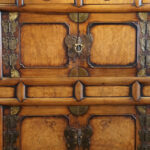 Antique Korean Burr Elm cabinet - Image 3