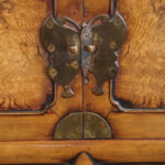 Antique Korean Burr Elm cabinet - Image 2