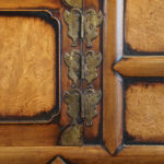 Antique Korean Burr Elm cabinet - Image 5