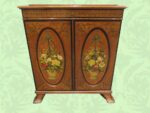Antique Satinwood Bookcase With Painted Decoration - Image 2
