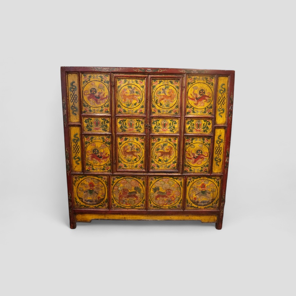 Antique-Tibetan-cabinet.jpg Antique Tibetan cabinet - Image 1
