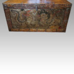 Antique Tibetan Dragon chest - Image 5