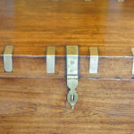 Antique brass bound campaign trunk - Image 2