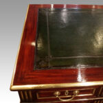 Antique brass mounted mahogany desk - Image 8