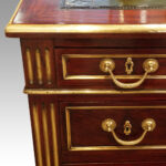Antique brass mounted mahogany desk - Image 10