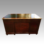 Antique brass mounted mahogany desk - Image 3