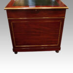 Antique brass mounted mahogany desk - Image 4
