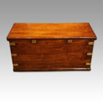 Antique camphor wood campaign chest