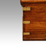 Antique camphor wood campaign chest - Image 4