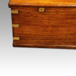 Antique camphor wood campaign chest - Image 6