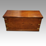 Antique camphor wood campaign chest - Image 10