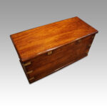 Antique camphor wood campaign chest - Image 12