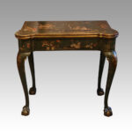 Antique chinoiserie card table