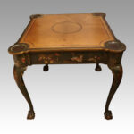 Antique chinoiserie card table - Image 4