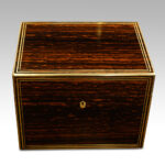 Antique Coralmandel wood fitted box