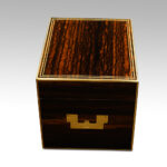 Antique Coralmandel wood fitted box - Image 5