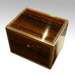 Antique Coralmandel wood fitted box - Image 2