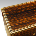 Antique Coralmandel wood fitted box - Image 4