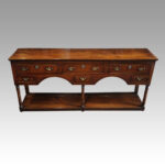 Antique oak pot board dresser base