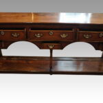 Antique oak pot board dresser base - Image 3