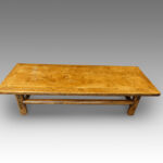 Antique elm coffee table - Image 4