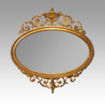 Antique gilt adam style mirror