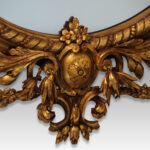 Antique gilt oval girandole - Image 2