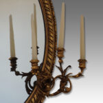 Antique gilt oval girandole - Image 6