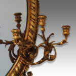 Antique gilt oval girandole - Image 4