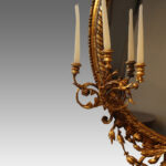Antique gilt oval girandole - Image 8