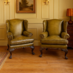 Pair of Antique Irish Wingchairs