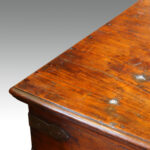 Antique hardwood Colonial chest coffee table - Image 12