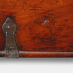 Antique hardwood Colonial chest coffee table - Image 10