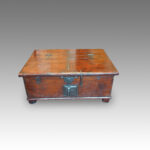 Antique Colonial hardwood merchants chest - Image 3