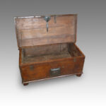 Antique Colonial hardwood merchants chest - Image 2
