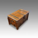 Antique hardwood merchant chest - Image 2