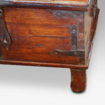 Antique hardwood merchants valuables chest - Image 9