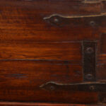 Antique hardwood merchants valuables chest - Image 10