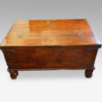 Antique hardwood merchants valuables chest - Image 4