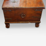 Antique hardwood merchants valuables chest - Image 3