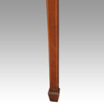 Antique mahogany demi lune tea table - Image 5