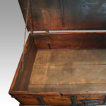 Antique iron bound merchants chest - Image 10