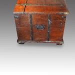 Antique iron bound merchants chest - Image 9
